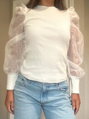 Anthropologie White Blouse